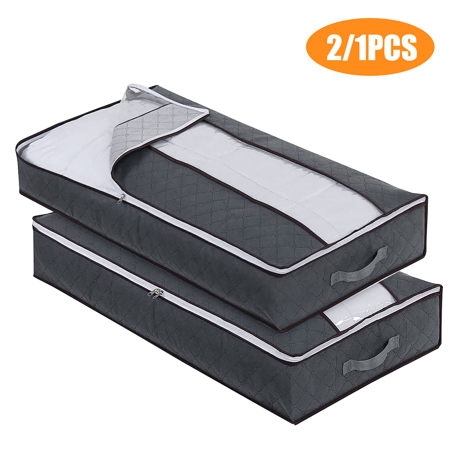 EEEkit Foldable Underbed Bags 2/1pcs Blankets Clothes Comforters