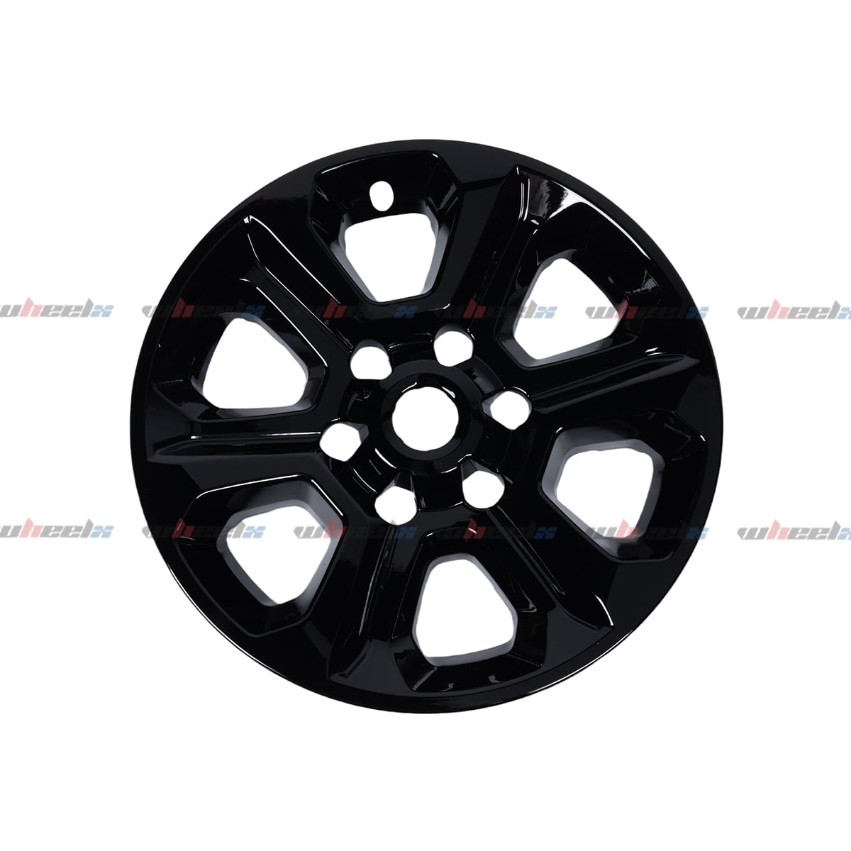 (4 Pack) 17" Wheel Skins Hub Caps Full Rim Covers For 2014-2024 Toyota 4 Runner SR5, Gloss Black