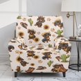 thumbnail image 2 of Renewold Western Cowboy Dachshund Sofa Recliner Cover Soft Breathable Cover for Recliner Chair 4 Pieces Non-Slip Lazy Boy Chair Slipcover with Elastic Straps and Side Pocket, 2 of 8