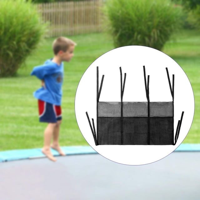 Bolsa de malla de almacenamiento de trampolín correas 3 bolsillos de ejercicio de interior Fitness equipo de trampolín bolsa de juguetes CUTICAT bolsas de almacenamiento de trampolín