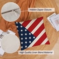 thumbnail image 2 of 4th of July Throw Pillow Covers 18x18 Set of 4 Patriotic Pillow Covers American Flag Day Pillow Covers Memorial Day Independence Day Cushion Covers for Home Outdoor Sofa Couch Decorations (18 inch), 2 of 6