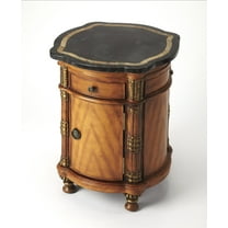 Butler Specialty Heritage Fossil Stone Top Drum End Table