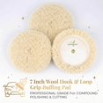 thumbnail image 3 of Woolous Wool Buffing Pads 7 Inch, 3 Pack - 100% Natural Wool Pads for Buffing, Polishing & Compounding Cars, Boats, Trucks & Motorcycles -, 3 of 7