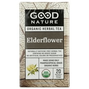 Good Nature Organic Herbal Tea, Elderflower, 30G, Pack of 6