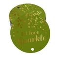 thumbnail image 1 of Inkdotpot Pack Of 100 Real Gold Foil Paper Tags Let Love Sparkle Wedding Favor Hang Tags, 1 of 1