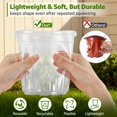 Pot Making Transparent Vontix Clear Nursery Pots with Drainage Holes, 8/6/5/4/3.5 Inch 20 Pack ...