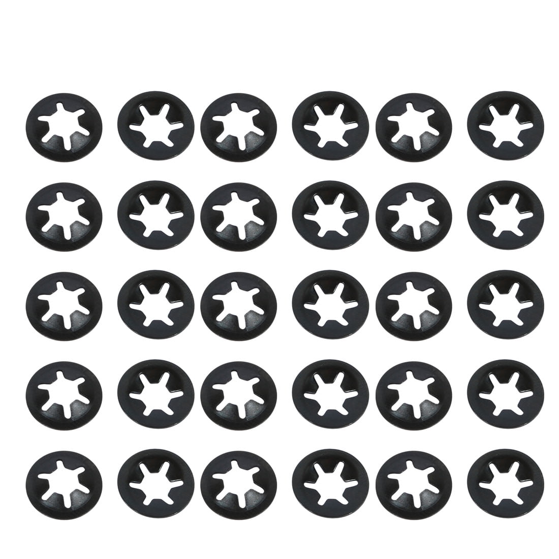 50 Pcs 5mm x 12mm Internal Tooth Starlock Star Lock Locking Washers