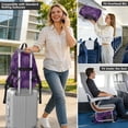 thumbnail image 6 of JIALIOU 14" Laptop Backpack Waterproof Airline Approved Stylish Casual Daypack for Travel Business College Work, Purple Rose Line Art, 6 of 8