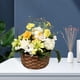 thumbnail image 4 of Flores artificiales, plantas de ratán en macetas, primavera para decoración de estantes de bodas A, 4 of 8