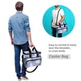 thumbnail image 4 of FORMRS Insulated Cooler Bag 24 Cans Capacity Soft Leakproof Lunch Box with Side Pockets, Blue Halloween, 4 of 7