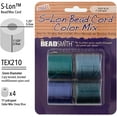 thumbnail image 4 of The Beadsmith S-Lon Bead Cord – .5 mm Nylon Cord, 12-Pack, Deep Blue Sea Mix, TEX210, 77 Yards, 4 of 10