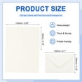 thumbnail image 2 of Uxcell Blank Half Fold Card and Envelopes, 100 Set 4 x 6 Inch ThickerBlank Folded Cardstock and Printable Envelopes White Greeting Cards for Invitations Wedding DIY Birthday, White, 2 of 6