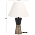 thumbnail image 3 of Safavieh Callie 12" Traditional Terrazzo/Iron Sheet Table Lamp, Gray/Black, 3 of 5