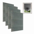 thumbnail image 1 of Paquete de 4 persianas enrollables opacas, sin necesidad de taladrar, temporales, inalámbricas, de tela filtrante, de papel plisado, para ventanas interiores, fáciles de cortar (gris, 61 cm de ancho, 1 of 8
