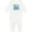 AA-White, variant on Truck Driver Daddy Baby Romper Coveralls