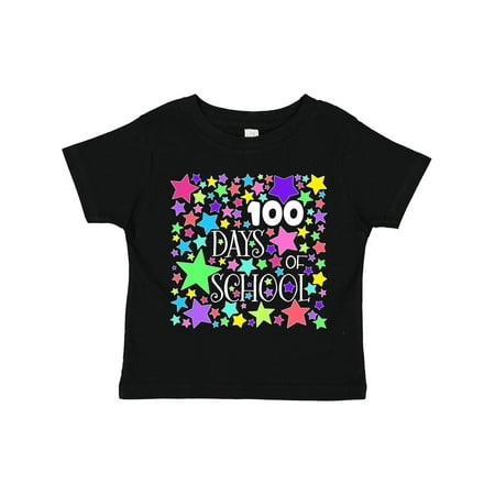

Inktastic 100 Days of School Pastel Stars Gift Toddler Boy or Toddler Girl T-Shirt