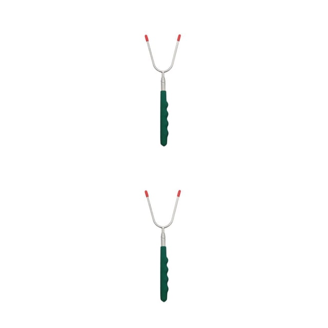 Cateissary Tenedor telescópico para barbacoa, palos para asar extensibles, mango para pinchos de perrito caliente, herramientas al aire libre Type2 NO2