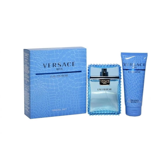 Versace Man Eau Fraiche 2 Pc. Gift Set ( Eau De Toilette Spray 3.4 Oz Perfumed Bath & Shower Gel 3.4 Oz)