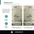 thumbnail image 3 of Shower Set for 30" x 30" Space - Neo Angle, Acrylic Shower Base with Compatible Glass Frameless Shower Enclosure - Black Hardware, 3 of 13