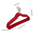 thumbnail image 2 of 10 Pcs Space-Saving Non-Slip Velvet Hangers with Notched Shoulders and Bottom Bar for Closet Organization, Suitable for Shirts, Dresses, Pants, and Coats, 2 of 5