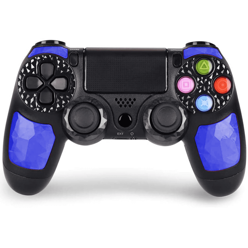 gray blue ps4 controller