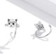 thumbnail image 3 of Sterling Silver Cat Earrings For Women Girls Animal Stud Earrings Simple And Modern Jewelry------Product code 60537, 3 of 5