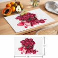 thumbnail image 6 of Roses Bow Box Placemats Set of 8, Valentine's Day Love Heart Non-Slip Place Mats Washable Table Mats for Kitchen Dining Table Decorations Indoor/Outdoor, 6 of 9
