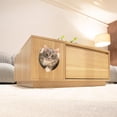 thumbnail image 2 of Instachew YUME Cat Play and Coffee Table Oak One Size, 2 of 7