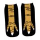 thumbnail image 3 of Calcetines de pies de pollo calcetines que absorben calcetines de tobillo para el festival deportivo de viaje de viaje Negro Amarillo, 3 of 8