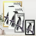 thumbnail image 4 of Designart 'Big Crow Sitting On A Branch' Traditional Framed Art Print, 4 of 4