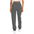 thumbnail image 5 of Pantalons de Survêtement pour Femmes avec Poches Bas Resserré à Cordon Jambe Droite Pantalons de Survêtement Confortables 2023 Pantalons Amples en Coton Jogger Noir 2TG, 5 of 5