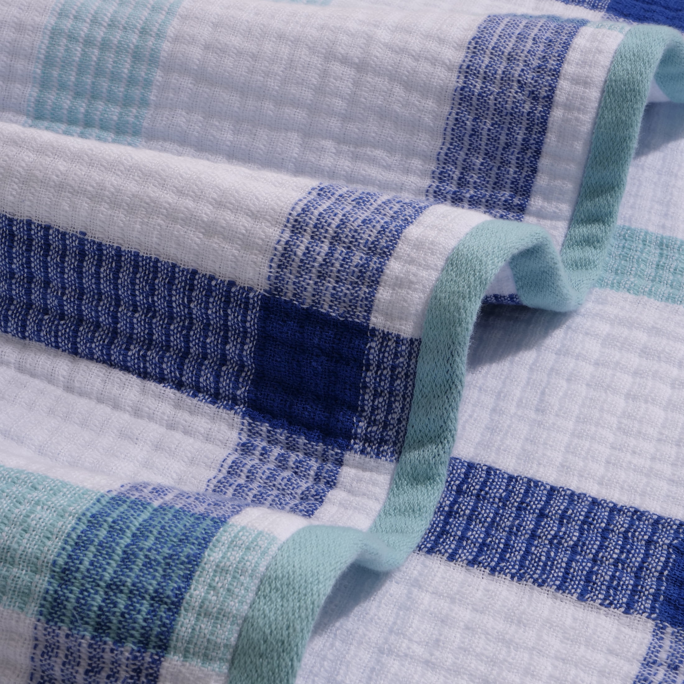 Loft by Loftex New Generation Stripe Bath Towel,Aqua