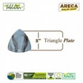 thumbnail image 2 of 8” Triangle Plate | Bio Mart Areca Leaf Plate | Natural, Eco-friendly, Heavy Duty, Re-usable, Backyard Compostable Biodegradable, Disposable supply |Theme Party, Wedding late | Pack of 10, 50 or 100, 2 of 4