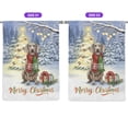 thumbnail image 2 of Merry Christmas Weimaraner Snowy Winter with Gifts Tree Decorations House Flag 28x40in Double Sided Weim Gray Ghost Dog Lover Outdoor Decor - 12020, 2 of 5