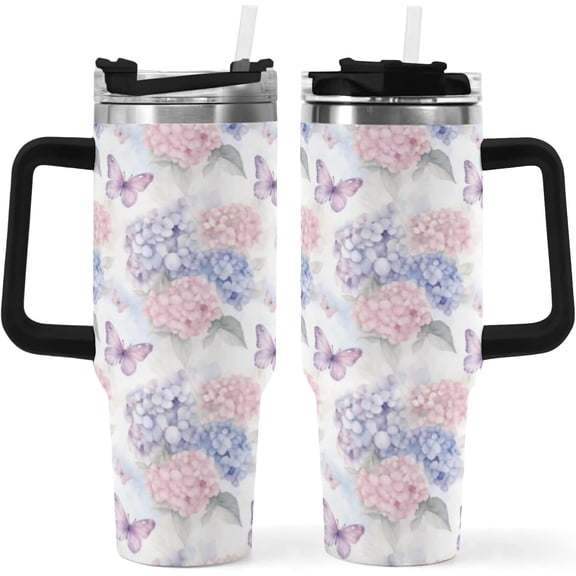 Marijuana Weed Leaf 420 Weed 40oz Tumble with Handle, Stainless Steel with Lid and Straw Funny Gifts for Men Women Festival Birthday Gifts for Dad Mom Coffee Mug