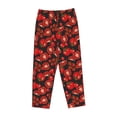 thumbnail image 4 of Naloa Tomato Print Women’s Ultra-Soft Comfy Pajama Lounge Pants with Pockets & Drawstring, 4 of 8