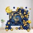 thumbnail image 6 of Yvsxxv 1Set EID Mubarak Decorations for Home, Gold Balloons Arch Garland Kit with Moon Star Balloons Eid Mubarak Backdrop Banner for Ramadan Islamic Party Decoration, 6 of 7