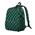 thumbnail image 2 of Lightweight Buffalo Plaid Backpack, Small Cute School Bag, Compact and Stylish for Travel, 2 of 6