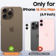 thumbnail image 6 of Oupeigar For iPhone 16 Pro Max With Card Holder (4 Cards),Slide Camera Cover,Drop Protection,Rugged Hard Back,Silicone Edge Wallet Phone Case-Titanium, 6 of 10