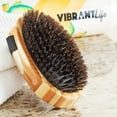 thumbnail image 2 of Vibrant Life Bamboo Large Palm Bristle Brush, 2 of 8