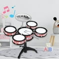 thumbnail image 3 of Pyaiiner Beginner Drum Set with Realistic Cymbals and Sticks for Rhythm Practice and Early Music Exploration, 3 of 6
