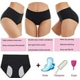thumbnail image 3 of Culottes Menstruelles 5 Pcs pour Femmes, Anti-Fuites, en Coton, Culottes pour Dames, 3 of 5