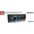 Dual SingleDIN InDash Bluetooth AM/FM Radio Receiver XRM47BT