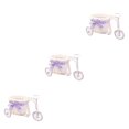 thumbnail image 3 of pitrice Tricycle Bike Shape Flower Basket Storage Wedding Party Home Decor Gift blue 13*20cm 3Set, 3 of 6