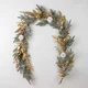 thumbnail image 3 of New Artificial Christmas Wreath Branch Rattan Golden Garland Front Door Hanging Wall Indoor Outdoor Christmas Ornament Decor, 3 of 5