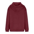 thumbnail image 4 of Timegard Zip up Hoodies for Women Drop Shoulder Sweatshirts Jackets Fall Winter Long Sleeve Cardigans, 4 of 6