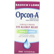 Bausch & Lomb Opcon- A Clinically Proven Eye Allergy Relief Itching Redness Eye Drops 0.5 Oz
