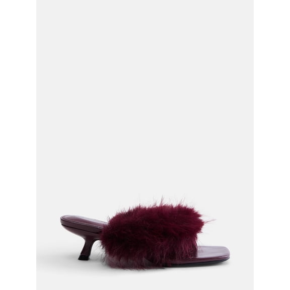 Scoop Women's Faux Fur Kitten Heels