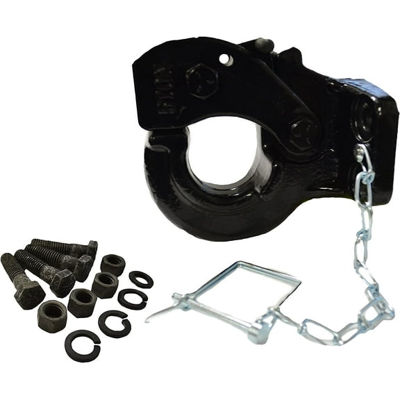 10,000 Pound Bolt-On Pintle Hitch Hook (Hardware Included)