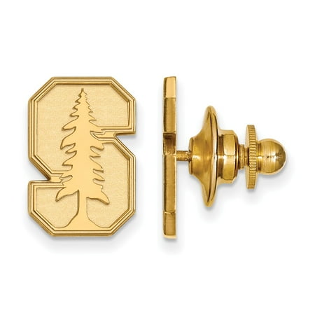 - Solid 14k Yellow Gold Stanford University Lapel Pin
